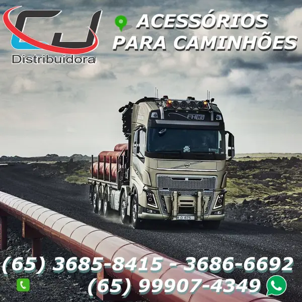 Acessórios para caminhões na CJ Distribuidora de Acessórios para Caminhões em Várzea Grande MT