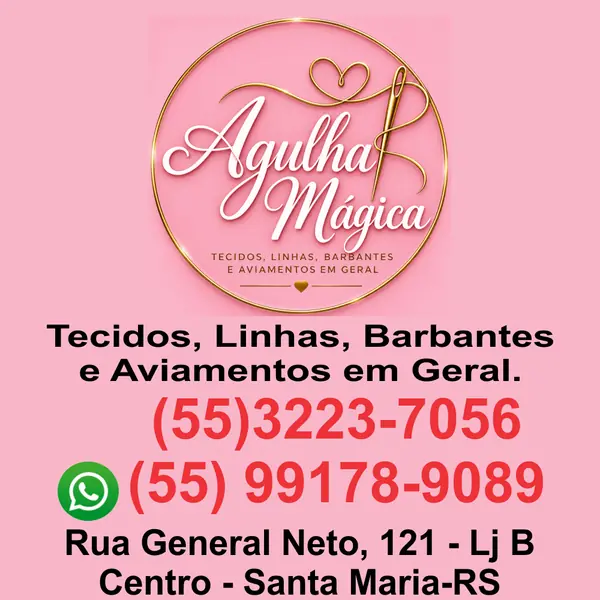 Armarinhos Agulha Mágica: aviamentos e tecidos para artesanato no Centro, Santa Maria RS.