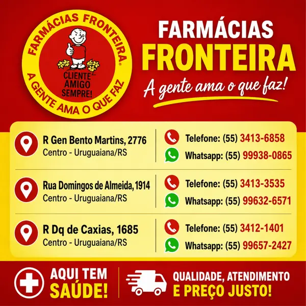 Artigos e equipamentos para barbeiros e cabeleireiros nas Farmácias Fronteira no Centro em Uruguaiana/RS