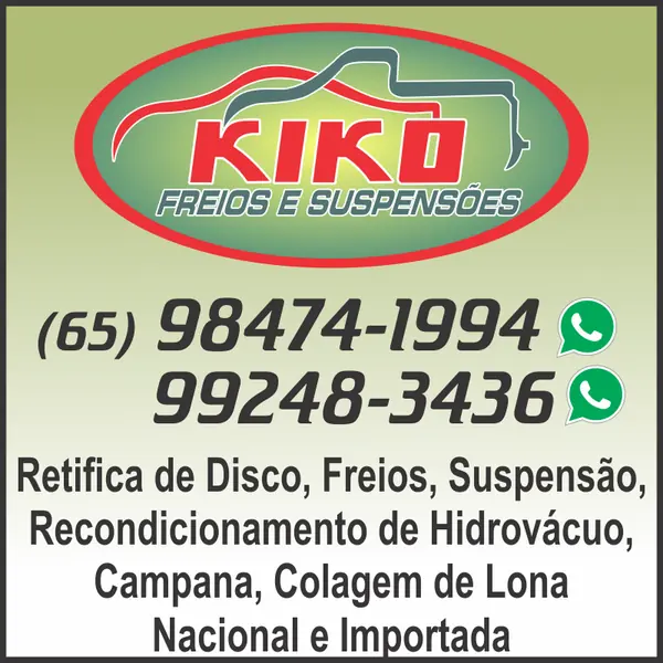 Conserto e peças de freios na Kiko Freios com suspensão em Cuiabá MT