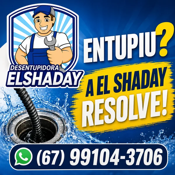 Desentupimento rápido El Shaday: garantia, preço justo e confiança em Campo Grande/MS. Atendimento especializado