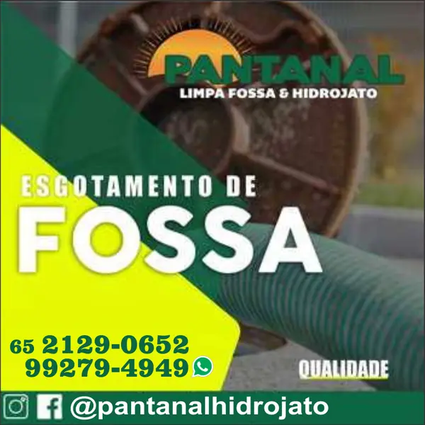 Empresas de desentupimento Pantanal Limpa Fossa e Hidrojato em Cuiabá MT