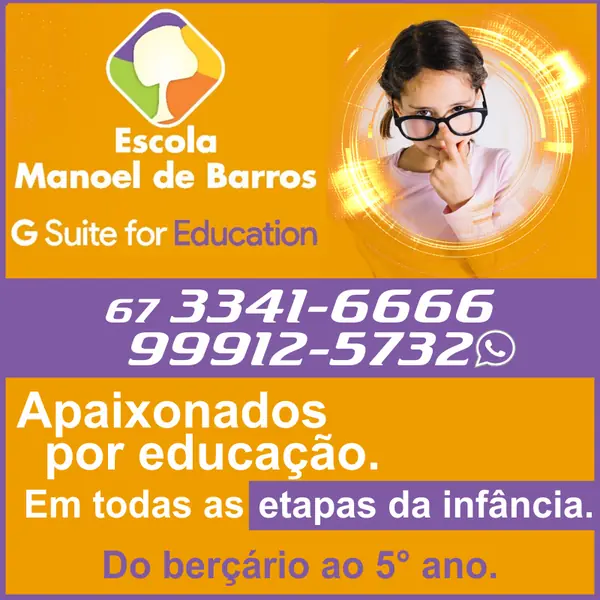 Escolas particulares Escola Manoel de Barros do berçário ao 5º ano em Campo Grande MS