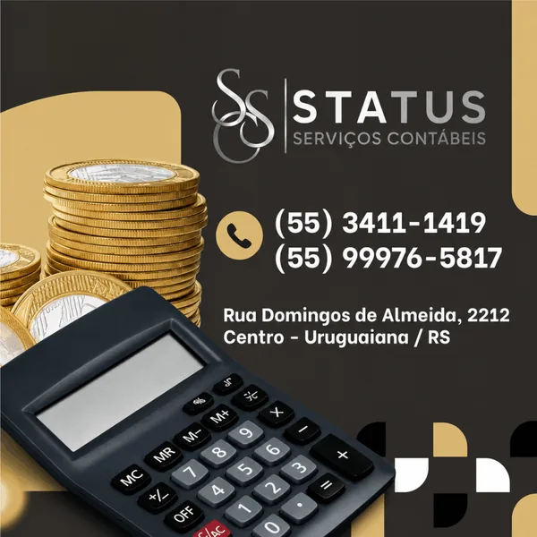 Escritório de contabilidade Status Serviços Contábeis com organização e responsabilidade em Uruguaiana/RS.
