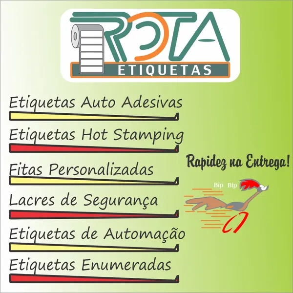 Etiquetas Rota Etiquetas Auto-Adesivas com rapidez na entrega em Campo Grande MS