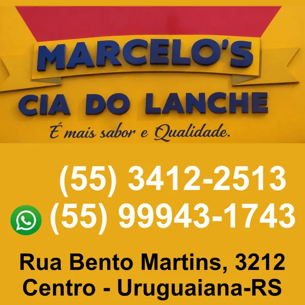 Pizzaria Marcelo's Cia do Lanche: sabor e qualidade no Centro em Uruguaiana/RS!