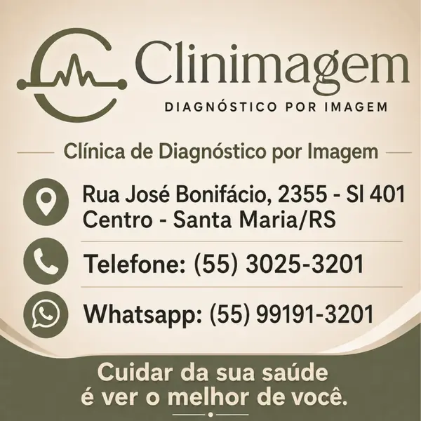 Radiologia e radiodiagnóstico na Clinimagem: exames com qualidade no Centro em Santa Maria/RS.