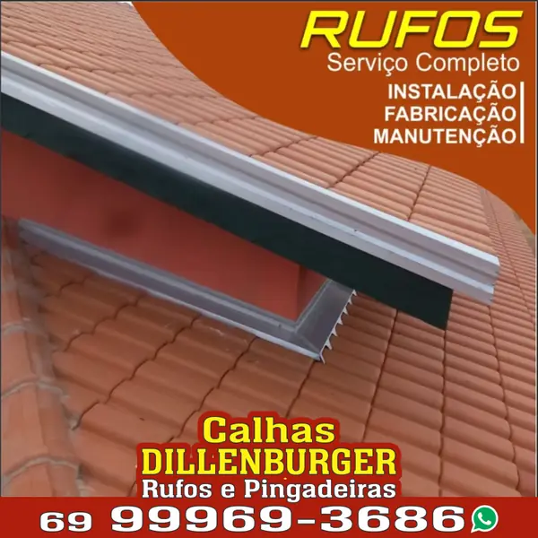 Rufos e calhas Calhas Dillenburger com pingadeiras em Ji-Paraná RO