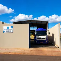 Fachada e frota da WSJ Transporte e Locacoes no bairro Trevisa em Campo Grande/MS!