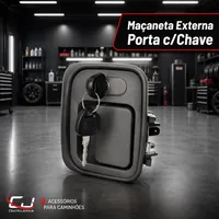 Macaneta externa porta c/chave na CJ Distribuidora de Acessorios para Caminhoes em Varzea Grande/MT!