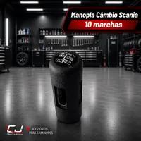 Manopla cambio Scania 10 marchas na CJ Distribuidora de Acessorios para Caminhoes em Varzea Grande/MT!