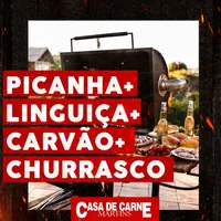 Kit para churrasco com picanha e linguiça na Casa de Carne Martins em Goiabeiras, Cuiabá/MT!