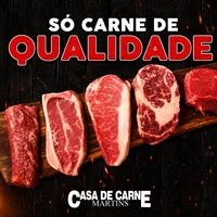 Variedade de cortes bovinos de alta qualidade na Casa de Carne Martins em Goiabeiras, Cuiabá/MT!