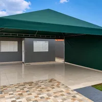 Tenda verde instalada em área externa pela Rd Tendas e Toldos no Lagoa Park em Campo Grande/MS!