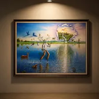 Quadro da obra Andarilho das Águas do Professor Fernando D´ Andréa em Campo Grande/MS!