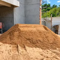 Areia na obra pela Soares Distribuidora e Artefatos de Cimento em Nossa Senhora da Guia, Cuiabá/MT!