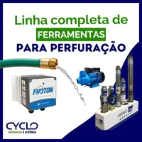 Linha de ferramentas para perfuração na Cyclo Hidráulica e Elétrica no Marajoara em Várzea Grande/MT!