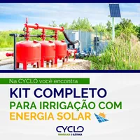 Kit completo para irrigação com energia solar na Cyclo Hidráulica e Elétrica no Marajoara em Várzea Grande/MT!