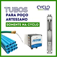 Tubos para poço artesiano na Cyclo Hidráulica e Elétrica no Marajoara em Várzea Grande/MT!