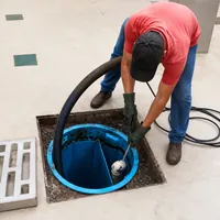 Serviço de limpeza de caixa de gordura da Limpa Fossa Tatuzão no Orpheu Baís em Campo Grande - MS.