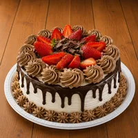 Bolo de morango com Ninho e Nutella na Panificadora e Confeitaria Tia Luzia no Centro Sul em Cuiabá/MT!