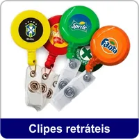 Compre clipes retráteis na Teletron - Relógio de Ponto no bairro Dom Aquino em Cuiabá/MT!