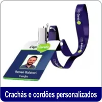 Crachás e cordões personalizados na Teletron - Relógio de Ponto no Dom Aquino em Cuiabá/MT!