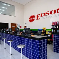 Balcão de atendimento e recepção da Edson Auto Peças no Cristo Rei em Várzea Grande/MT!