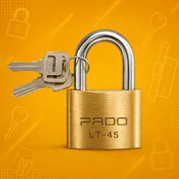Cadeado Pado LT-45 com chaves no Chaveiro Click no Centro em Cuiaba/MT!