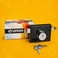 Fechadura de sobrepor Soprano com chaves e caixa no Chaveiro Click no Centro em Cuiaba/MT!