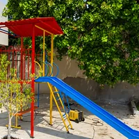Playground de ferro com escorregador da Nisel Serralheria no Santa Isabel em Cuiabá/MT.