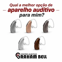 Modelos de aparelhos auditivos no Centro Auditivo Graham Bell em Campo Grande/MS.
