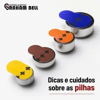 Pilhas para aparelhos auditivos no Centro Auditivo Graham Bell em Campo Grande/MS.