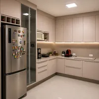 Cozinha planejada com armários modernos pela Armários Pita na Vila Marcos Roberto em Campo Grande/MS!