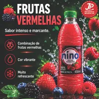 Sucos Nino frutas vermelhas na JP Revenda Maraja no bairro CPA I em Cuiaba/MT!