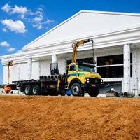 Caminhão da Concrearte Fabricação de Artefatos de Cimento em obra em Ji-Paraná/RO!