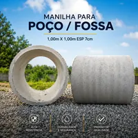 Manilha para poço e fossa na Concrearte Fabricação de Artefatos de Cimento em Ji-Paraná/RO!