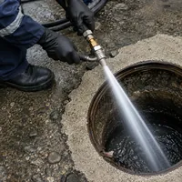 Servico de hidrojateamento em caixa de inspecao com a Pantanal Limpa Fossa em Cuiaba/MT!
