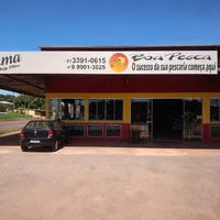 Entrada principal da Isca Viva Boa Pesca e Lanchonete no Indubrasil em Campo Grande - MS.