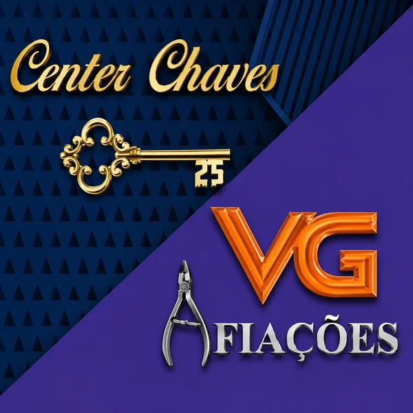 Logomarca da Chaveiro Center e VG Afiaçoes